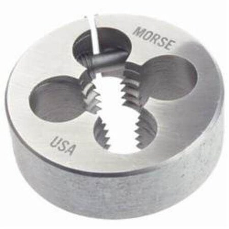 Morse Threading Die, Adjustable Round Split, Series 2195, Imperial, 5811, UNC, 12 Thickness, 112 D 31550